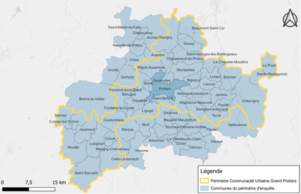 Communes concernées par l'enquête