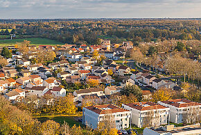 Photo aérienne d'un quartier