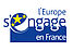 logo de l'europe s'engage avec les étoiles dans le e de s'engage