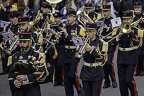 photo de la anfare et Bagad de la 9e BIMA