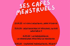 affiches des Cafés menstruels
