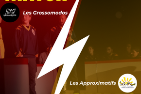 affiche Match d'Improvisation : Les Approximatifs VS Les Grossomodos