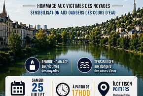 Hommage aux victimes des noyades et sensibilisation aux dangers des cours d'eau
