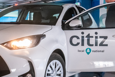 Voiture en autopartage du service "Citiz" de Poitiers