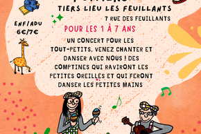 affiche du Mini-Concert pour les enfants de 1 à 7 ans