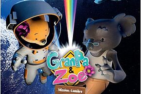 Affiche GranPa & Zoé. Mission : Lumière