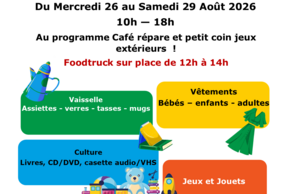 affiche Braderie - Collectif Mélusine