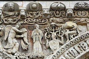 Visite sandwich La façade de Notre-Dame-la-Grande