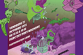 Affiche "Fête Halloween à la Villa des Prés-Mignons"