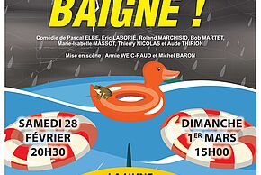 Affiche "Tout baigne - Théâtre Populaire Pictave"