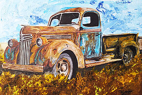Exposition de tableaux autodidacte