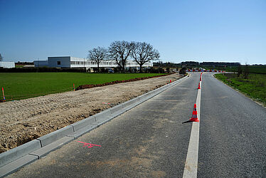 Route en travaux