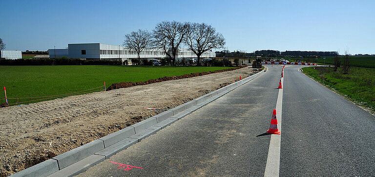 Route en travaux