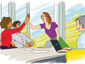 Illustration Trouver un emploi et en être heureux - Agrandir l'image (fenêtre modale)