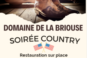 Affiche Soirée country au Domaine de la Briouse