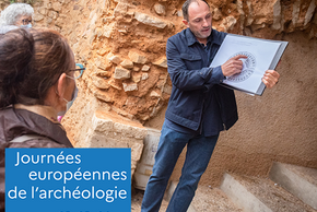 photo des travaux de sauvegarde de l’amphithéâtre romain