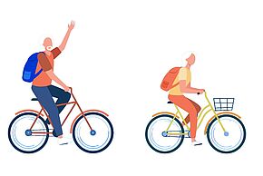 image d'échappée belle en triporteur