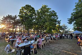 photo de Marché de producteurs et feu d'artifice