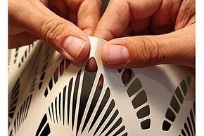 photo Fabrication d'un abat-jour en papier ajouré
