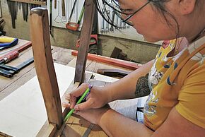 Initiation au travail du bois - Tabouret
