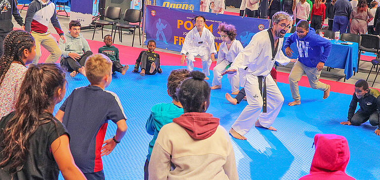 Atelier sportif avec des enfants