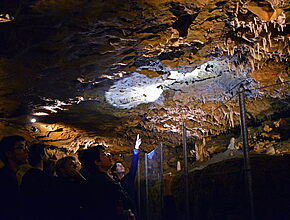 Intérieurs des grottes de la Norée - Agrandir l'image (fenêtre modale)