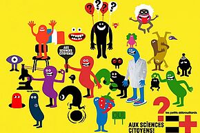 affiche aux sciences citoyens par les petits débrouillards 