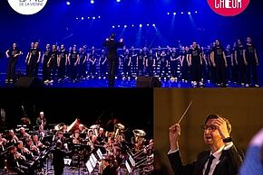 Affiche "Concert - Brass band de la Vienne & Acad'O Choeur"