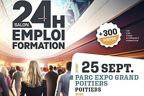 Affiche "Salon 24h emploi formation"