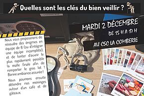 Affiche "Escape Game pour Séniors"