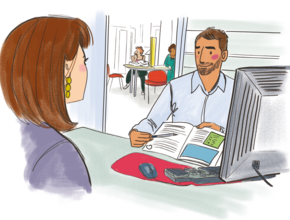 Illustration demandeur d'emploi - Agrandir l'image (fenêtre modale)