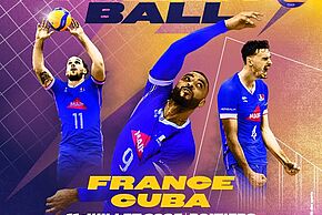 Volley Ball Masculin : France / Cuba (Match de préparation)