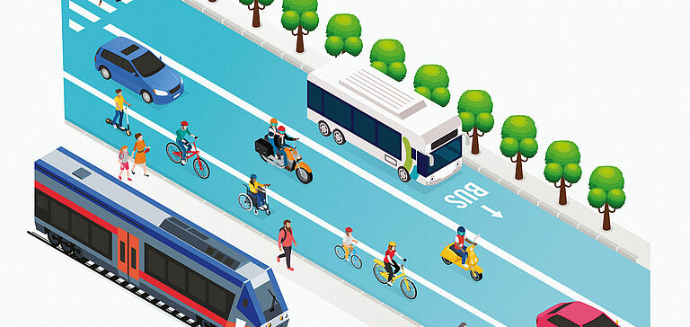 Illustration plan de mobilité Poitiers