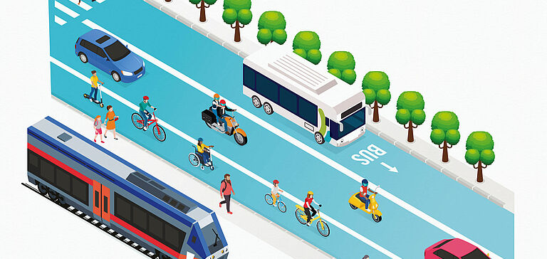 Illustration plan de mobilité Poitiers