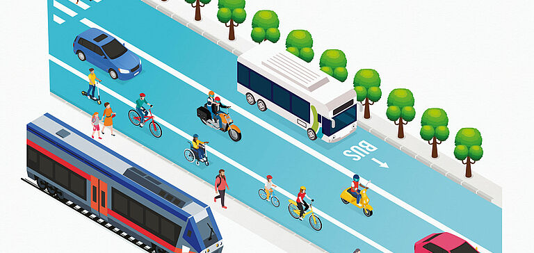 Illustration plan de mobilité Poitiers