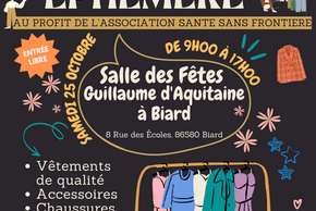 Affiche Friperie solidaire éphémère