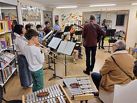 ensemble à vents et percussion d'élèves du Conservatoire - Agrandir l'image (fenêtre modale)